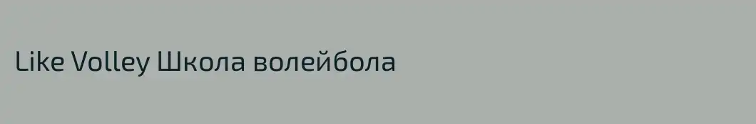 Like Volley Школа волейбола